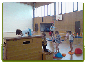 Sport in der Halle nebenan